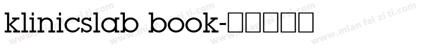 klinicslab book字体转换